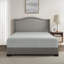 1 PC King Microfiber Coolmax Solid Fitted Sheet, Grey