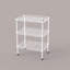 Unité de rangement blanche à 3 fils pour la lessive et le bureau - Installation robuste, multi-usages à 3 couches en métal, blanc, acier à espaces étroits, installation, grattage