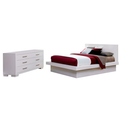 Ensemble de chambre à coucher 2 pièces avec commode Kelemen