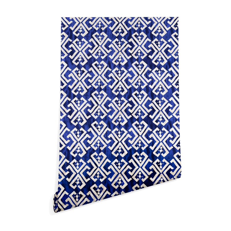 Panneau de papier peint adhésif schatzi brown criss cross et colle Justina, l 24 po x L 48 po