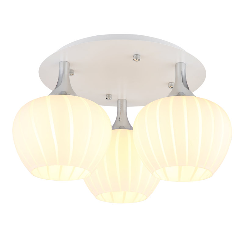 Glass Flush Mount, Natural