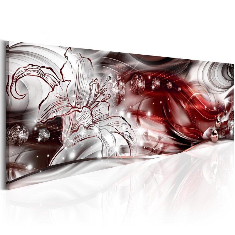 " Crimson Melody ", 18" H x 53" W x 0.7" D