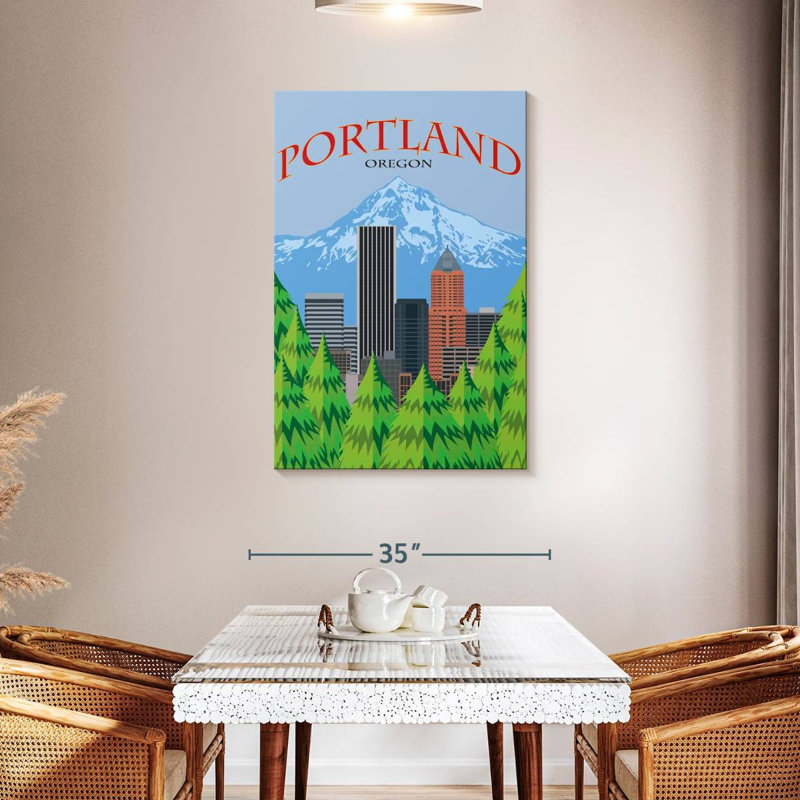 Sireci Portland Poster, 45" H x 30" W