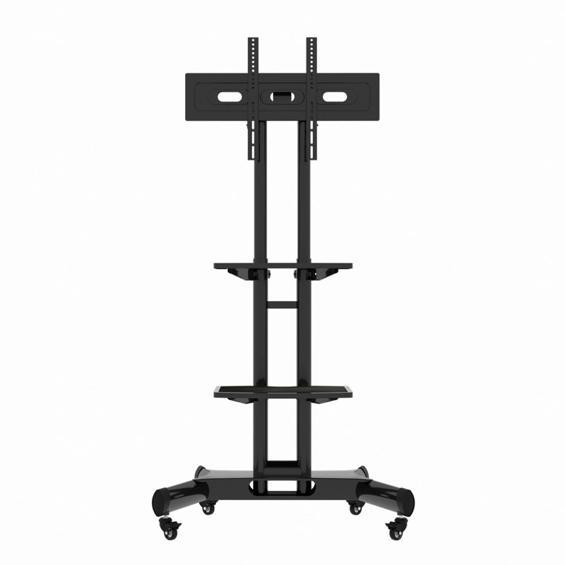 Meuble télé universel pivotant pour téléviseur de 32 à 80 pouces, support de table de table réglable en hauteur avec inclinaison, VESA maximum 600 x 400 mm