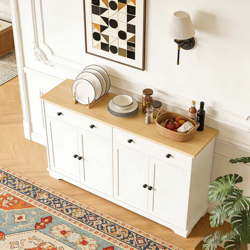 Buffet avec tiroirs de rangement, buffet, tablettes réglables