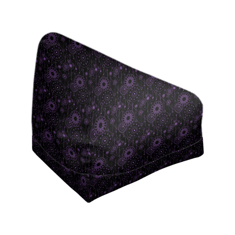 Fauteuil à billes standard & Leffel, H 120 po x l 31 po x P 60 po, Noir / Mauve, Rembourrage poly