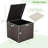 72 Gallons Gallon Wicker Deck Box in Brown