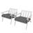 Outdoor 3'' Replacement Cushion Set Cushion With Retaining Clip-105495288-105495291
