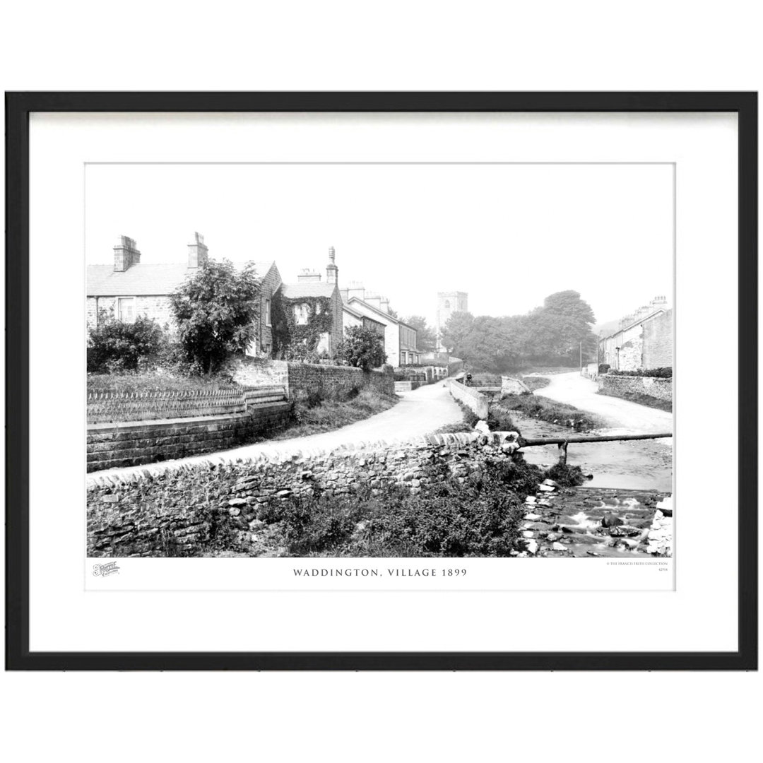 'Waddington, Village 1899' - Picture Frame Photograph Print on Paper