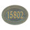 Chartwell Personalized Standard 1-Line Wall Address Plaque