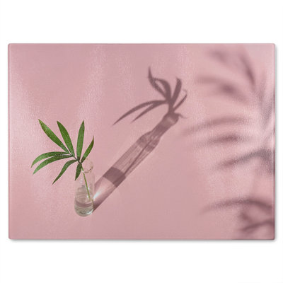 Botanical leaf Designer Glass Chopping Board
