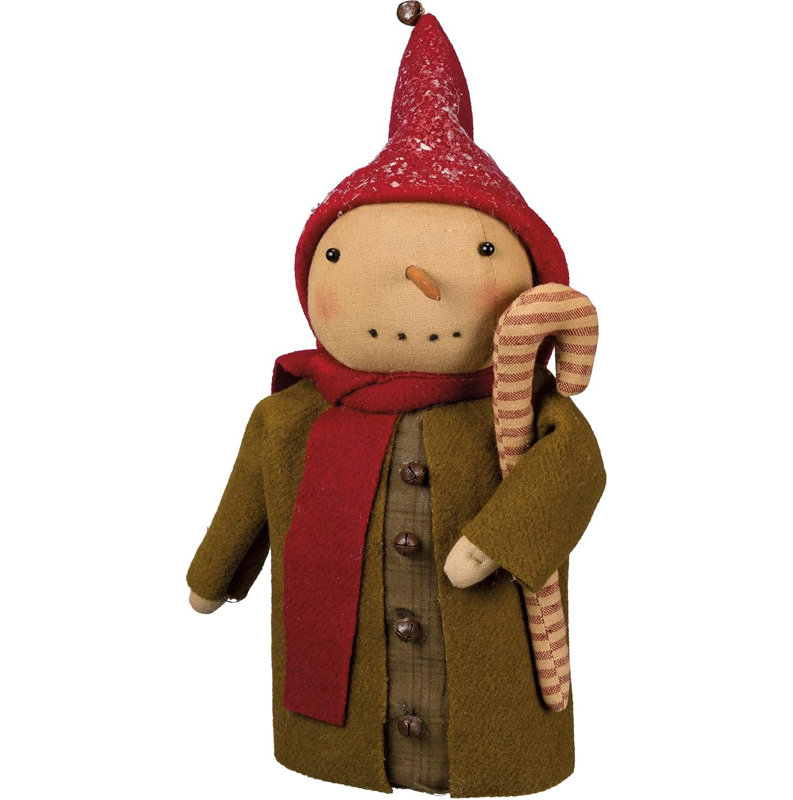  Bonhomme de neige debout avec manteau vert
