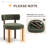 Upholstered Solid Wood Dining Chair Side Chair-1993658749