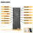 Low Profile Caged Ceiling Fan with Lights Remote Control, Embedded modern industrial ceiling fan-129509227