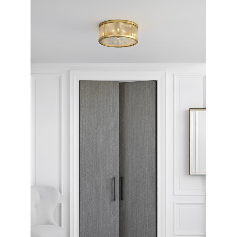 Milan 4 - Light Flush Mount, Gilded Iron