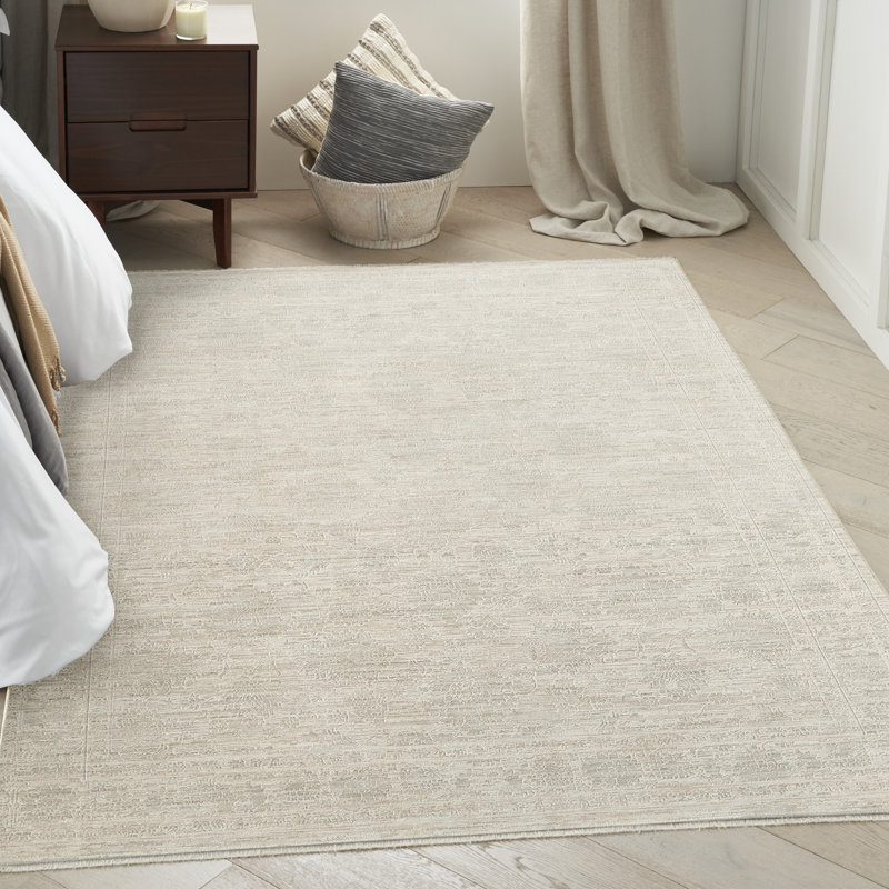 Tapis d'intérieur ivoire Demirci, Rectangle 3 pi 11 po x 5 pi 11 po