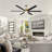 Brillion 72" 6-speed Reversible Ceiling Fan with Dimmable LED Lights and Remote Control-1466008786