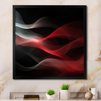 Red Black Contemplative Abstraction II - Print