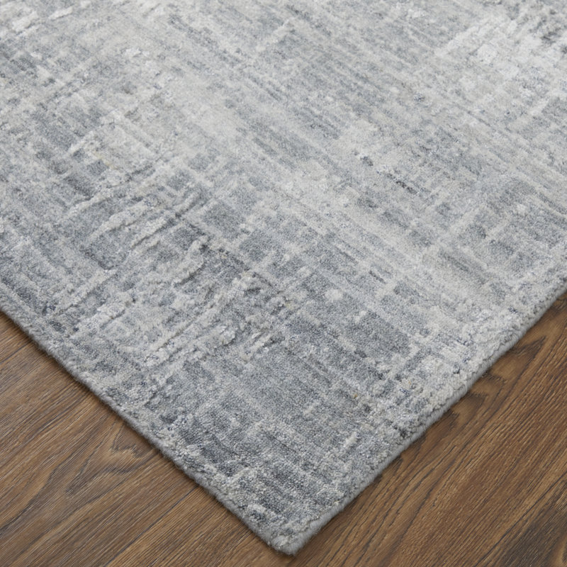 Eastfield Abstract Area Rug in Blue, Rectangle 8' x 10'