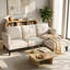 3 Seater Linen Blend Sofa
