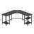 L-Shaped Metal Base Computer Desk