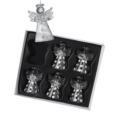 12cm Glass Hanging Figurine Ornament