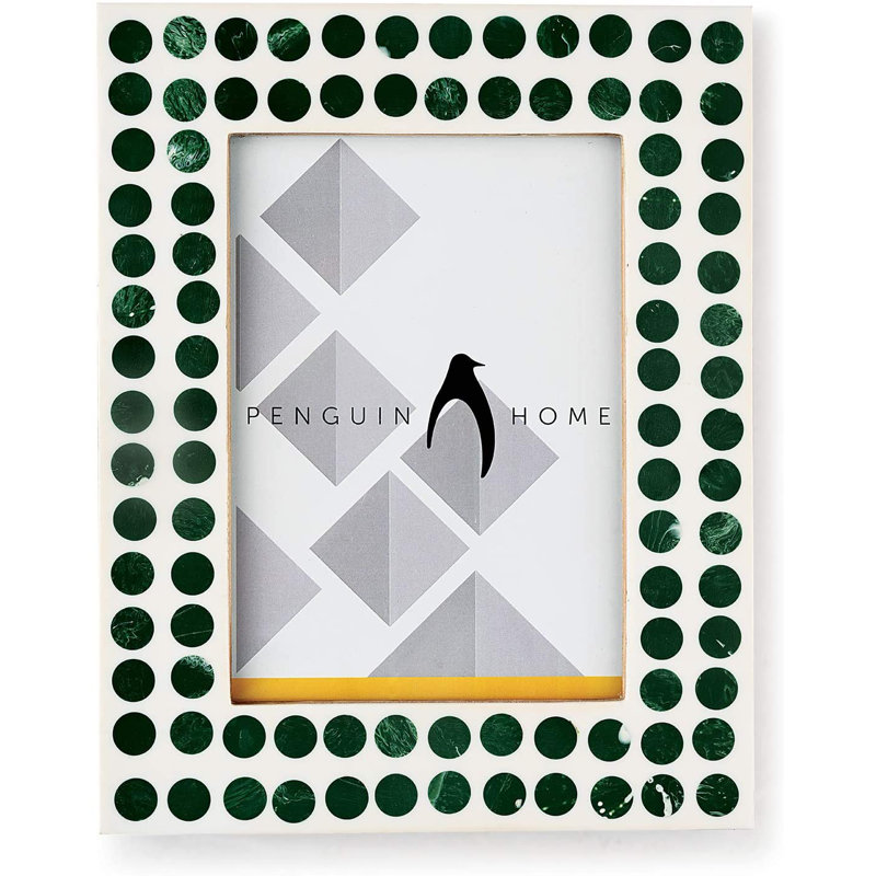 Bevelled Picture Frame, 21cm H x 16.7cm W x 21.7cm D, Green