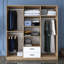 Harelda 6 Door Manufactured Wood Wardrobe-1545135081