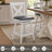Havant Swivel Upholstered Counter Stool with Solid Wood Frame-334309023