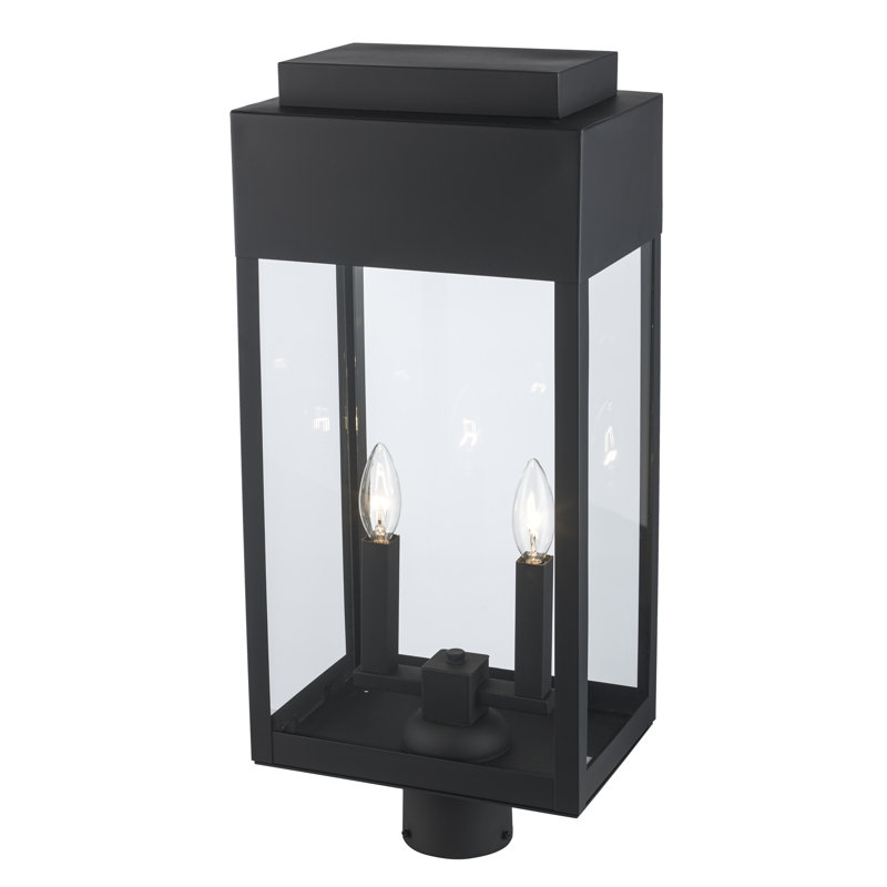 Luminaire à fixation sur mât câblé 2 lumières Wet, H 10 po x l 7 po x P 7 po