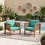Ensemble de 2 fauteuils d'appoint pour patio avec accoudoirs et coussins-827167897