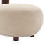 Chaise d'appoint moderne et sculpturale, beige-225040728
