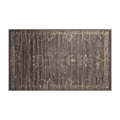 Machine Washable Gray Area Rug