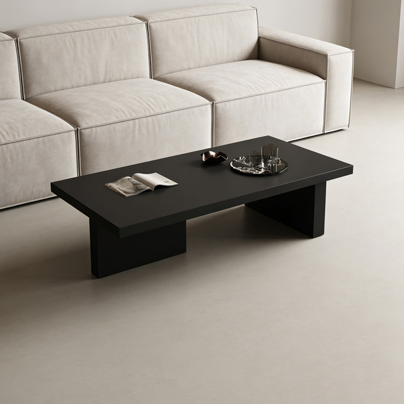 Table basse Modern Modern, Noir, H 13,77 po x L 51,18 po x l 27,55 po