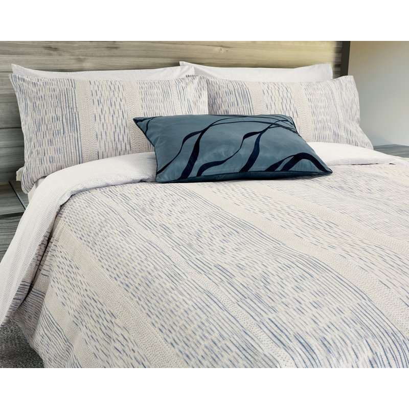 Bamboo Cotton Duvet Cover Set, Double Duvet Cover + 2 Pillowcases