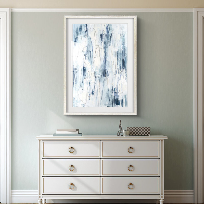 Sea Silk III - impression encadrée, H 28,5 po x l 20,5 po, Blanc