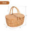 Panier en osier, service pour 2