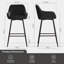 Lovington 71cm Velvet Bar Stools with Armrest-577405853