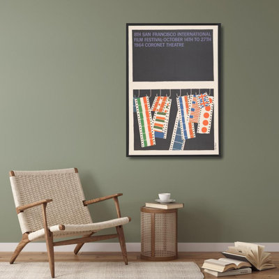 8th San Francisco International Film Festival by  Saul Bass  Gallery Wrap Canvas Wall Art