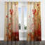 «Kourtney God and Red Floral Japanese Tiles I» - rideau à œillets Botanicals - obscurcissant la pièce en velours - 1 panneau-902398481-901937851