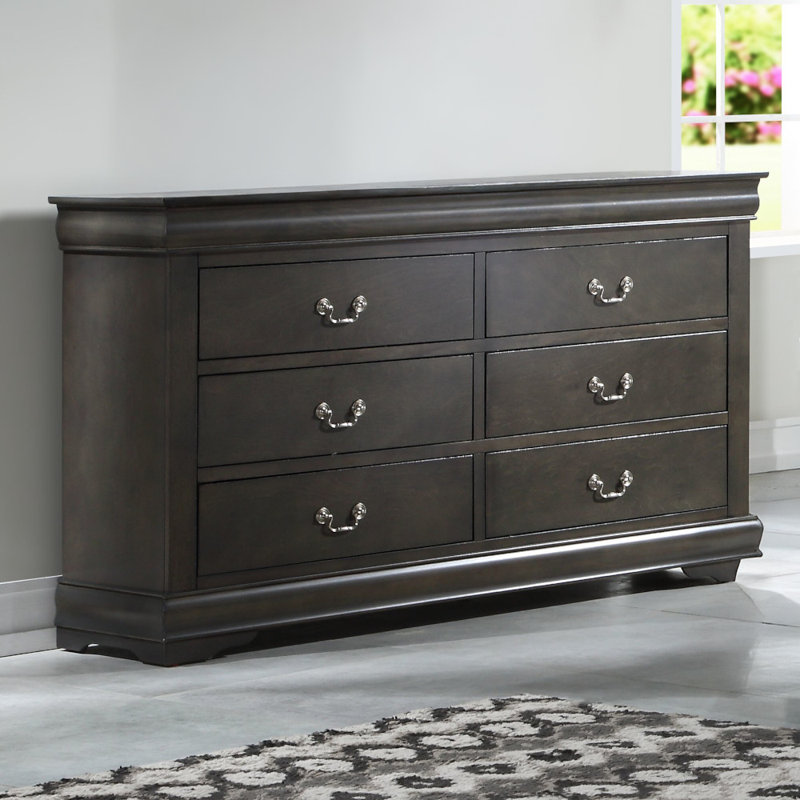Commode Goldene, Gris foncé