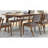 Marcella Dark Walnut Mid-Century Rectangle Dining Table