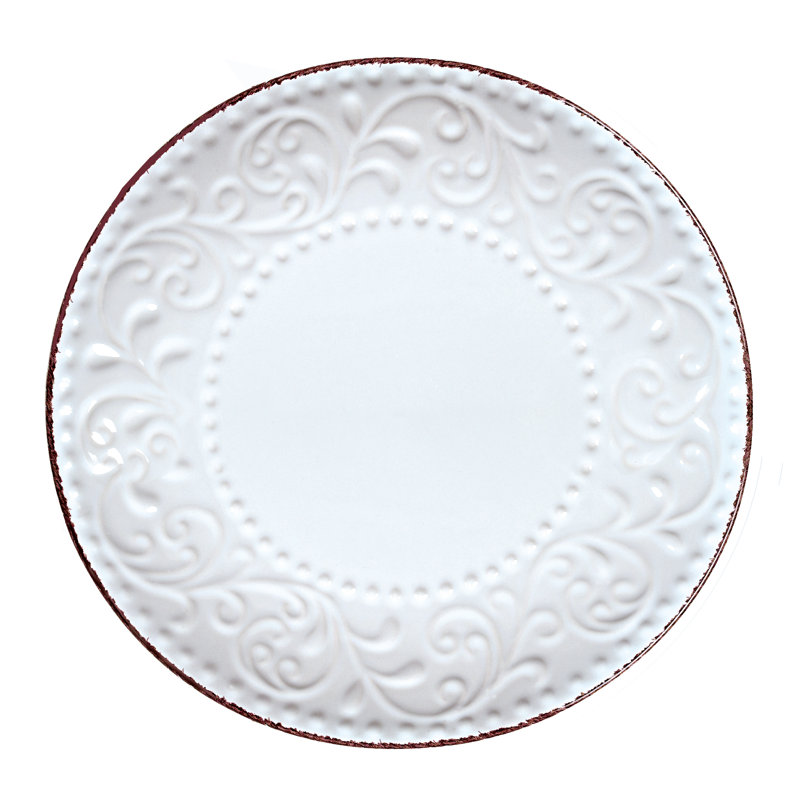 Lorren 16 Piece Stoneware Dinnerware Set - Service for 4, White