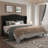 Upholstered Tufted Headboard Bed Wingback Bed-2044547581-2040993100