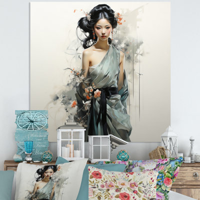 Asian Art Geishas Grace VII - Asian Print on Metal