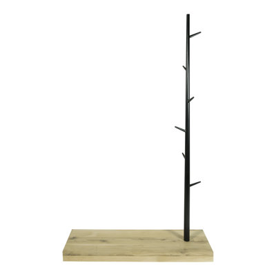 Mines Solid Wood Freestanding Coat Rack