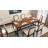 Amarvesh Rectangular with Iron Base Dining Table