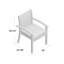 Chaise de patio empilable avec coussin Rossi-1095580124-1095580098