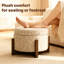 Repose-pieds avec rangement 24,6 po et plateau en bois-1174896926