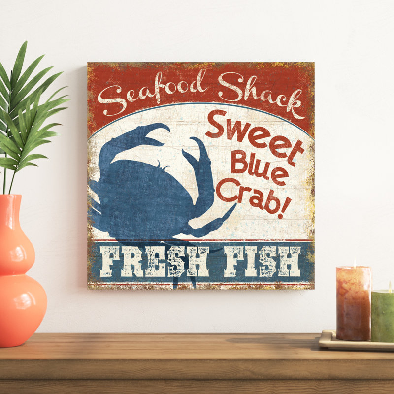 Fruits de mer frais II, H 20 po x l 20 po